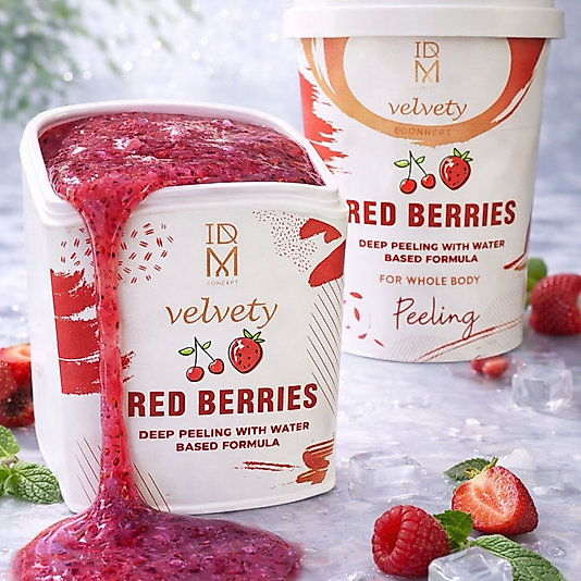 IDM Concept Velvety Peeling (RED BERRIES) – Nazik ve Etkili Cilt Yenileme