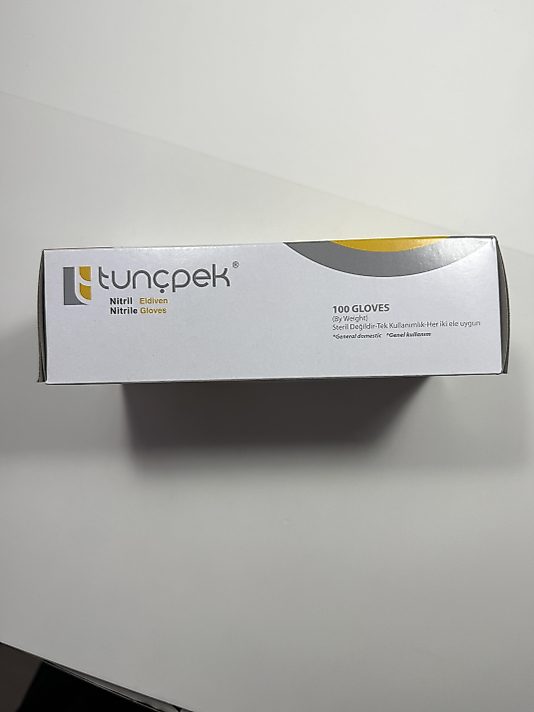 ELDİVEN TUNÇPEK NİTRİL PUDRASIZ SİYAH LARGE (L)