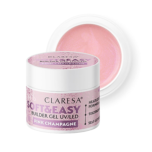 CLARESA Soft&Easy Builder Jel Blinking Pink (Pink Champagne) 12 g.
