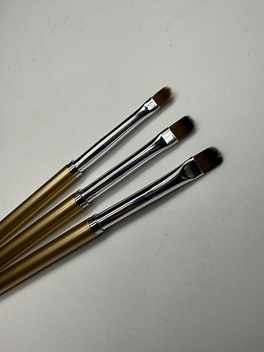 GEL FIRÇA SET 3 lu (saplı gold rengi)