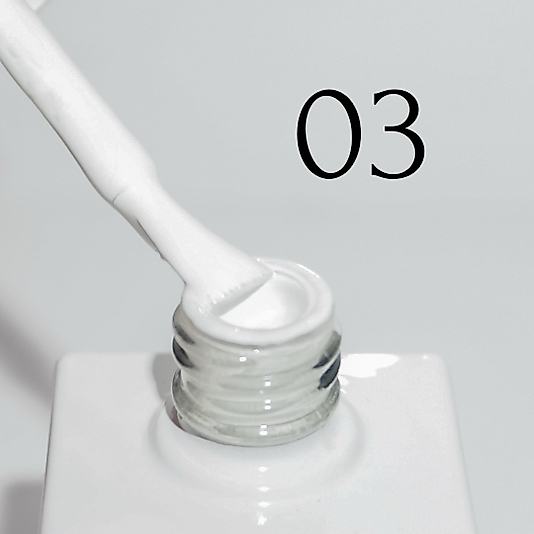 Kalıcı oje №03 - Kireç beyaz, 15ml.
