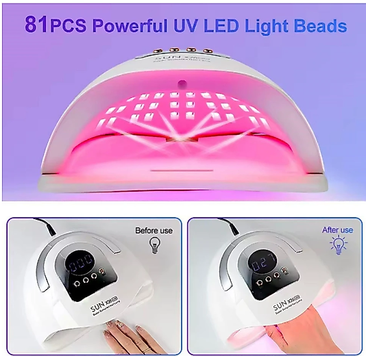 SUN X26 UV LED TIRNAK KURUTUCU 380 W 81 UV LED  JEL VE OJE KURUTUCU