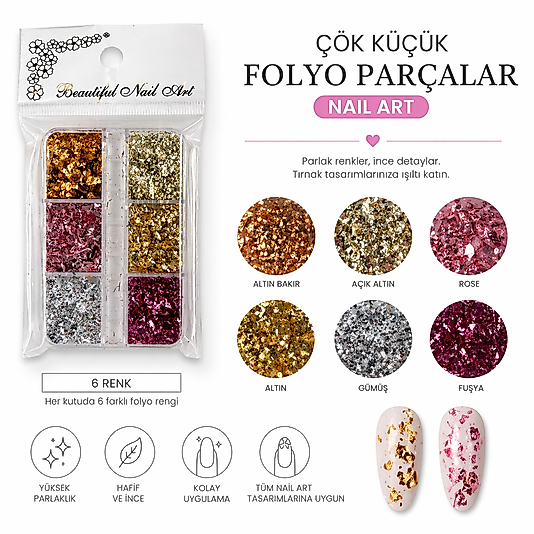 FOLYO PARÇALAR 6 Lİ SET NAİLART
