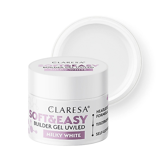 CLARESA Soft&Easy Builder Jel Milky White 12 g.