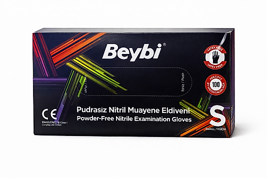 ELDİVEN BEYBİ SİYAH NİTRİLE PUDRASIZ  SMALL
