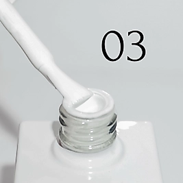 Kalıcı oje №03 - Kireç beyaz, 15ml.