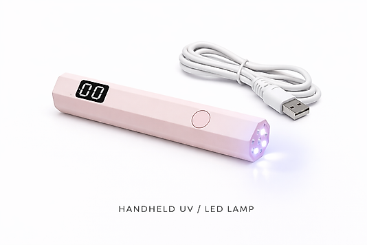 Mini Şarjlı Fener Uv Led Oje Jel Kurutucu Dijital Ekran Saniye Ayarı