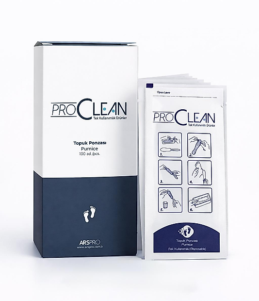 ProClean Tek Kullanımlık Topuk Törpüsü (100 Adet)
