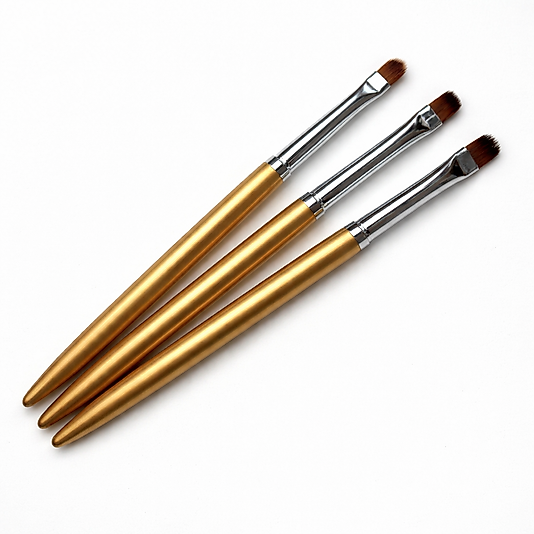 GEL FIRÇA SET 3 lu (saplı gold rengi)