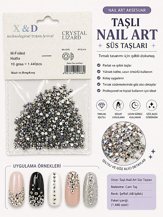 SÜSÜ TAŞLARI X&D (AB IŞILTILI) BOYUT SS10/1440PCS