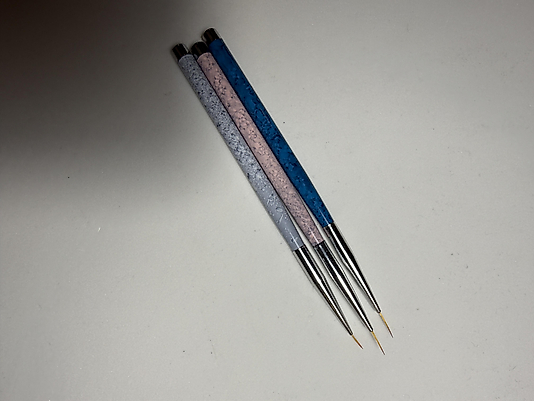 NAİL ART FIRÇASI 3 lü (mermer desenli)