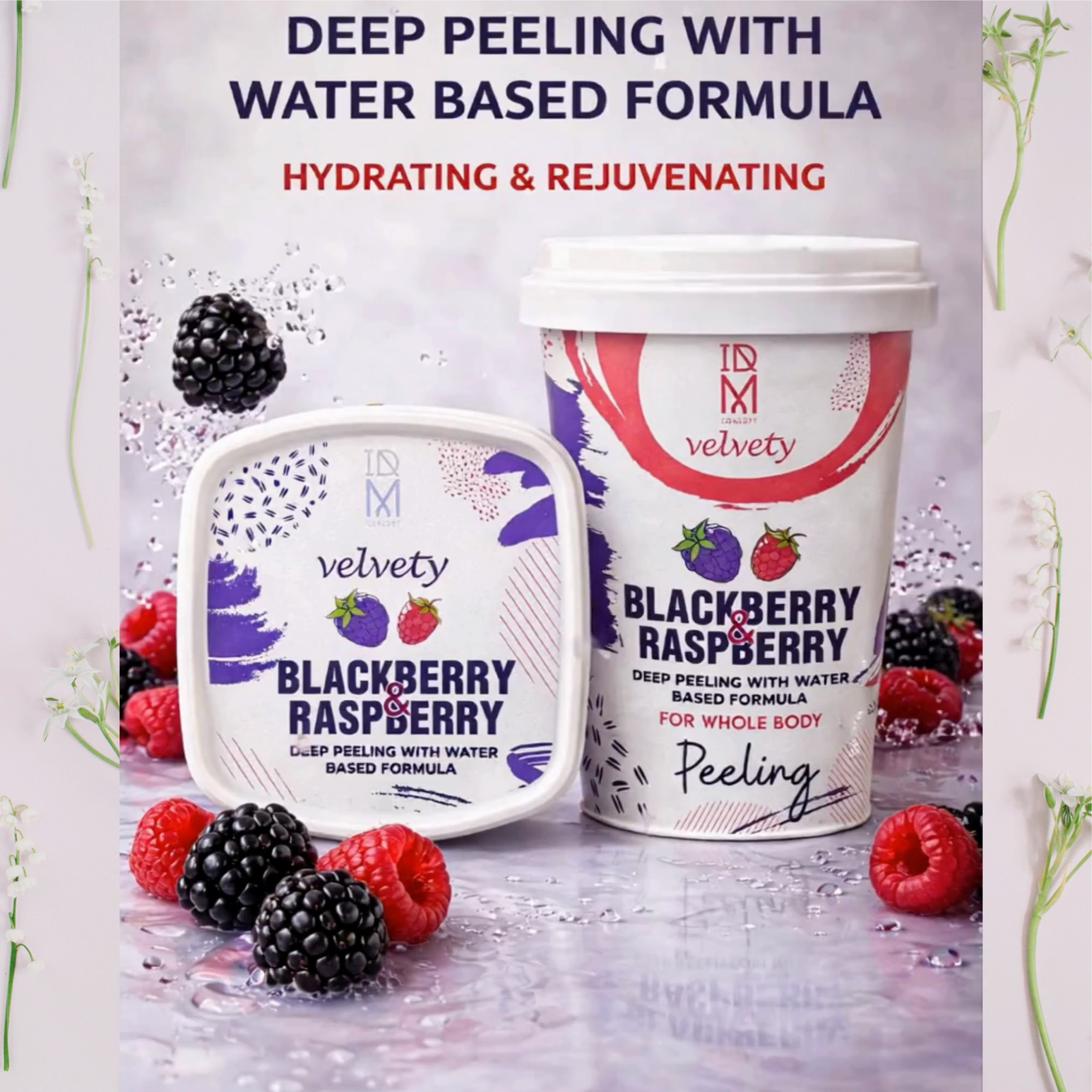 IDM Concept Velvety Peeling (BLACKBERRY&RASPBERRY) – Nazik ve Etkili Cilt Yenileme